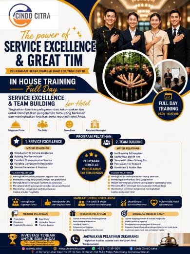 IN HOUSE TRAINING - Service Excellence & Team Building