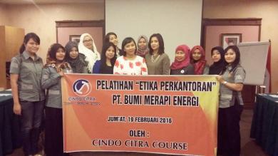 WORKSHOP " ETIKA PERKANTORAN " PT. BUMI MERAPI ENERGI