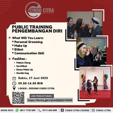 PUBLIC TRAINING PENGEMBANGAN DIRI