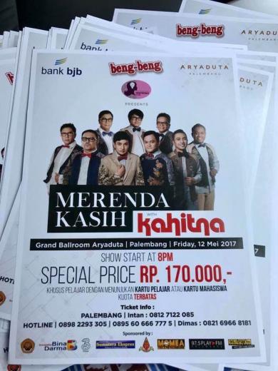 TIKET KAHITNA " MERENDA KASIH "