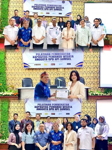 Pelatihan Peningkatan Kapasitas Pemandu Wisata Anggota DPD HPI Sumsel 