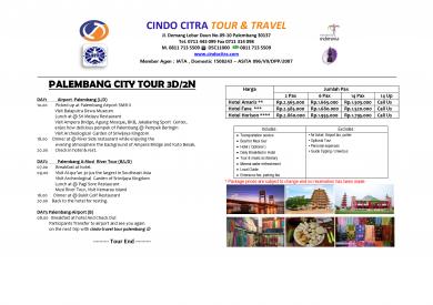 PALEMBANG CITY TOUR 3D/2N