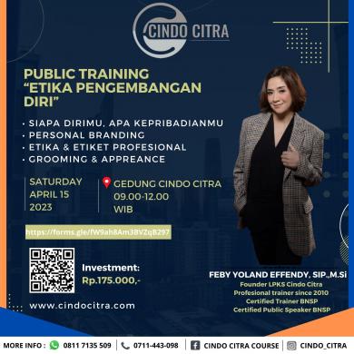 PUBLIC TRAINING ETIKA PENGEMBANGAN DIRI